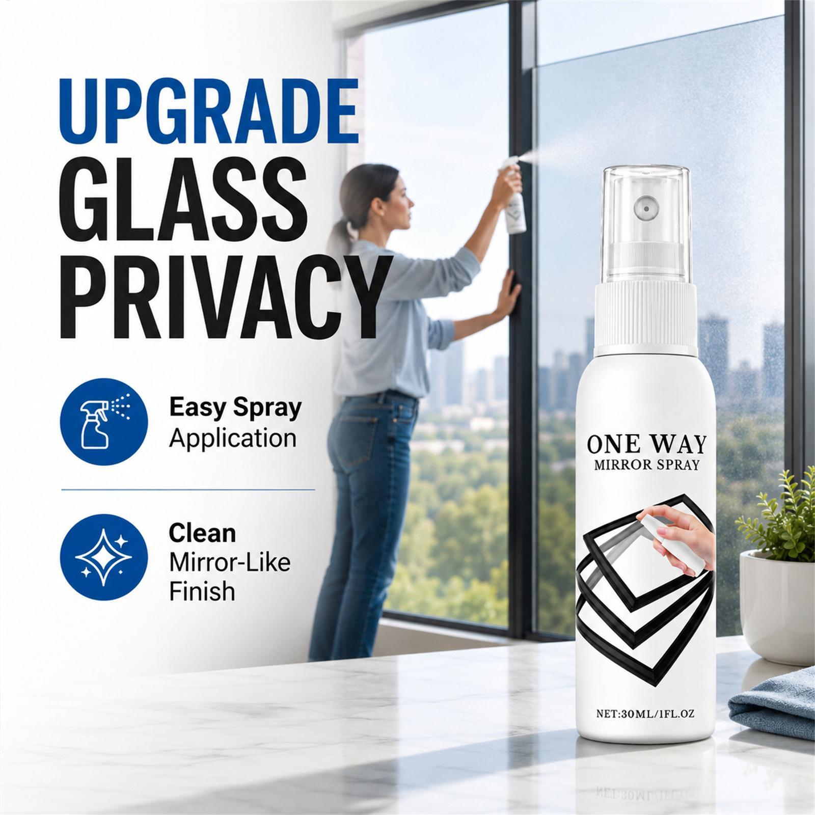 Home Security For Windows - Spray Refletivo para Janelas 30ml, Secagem