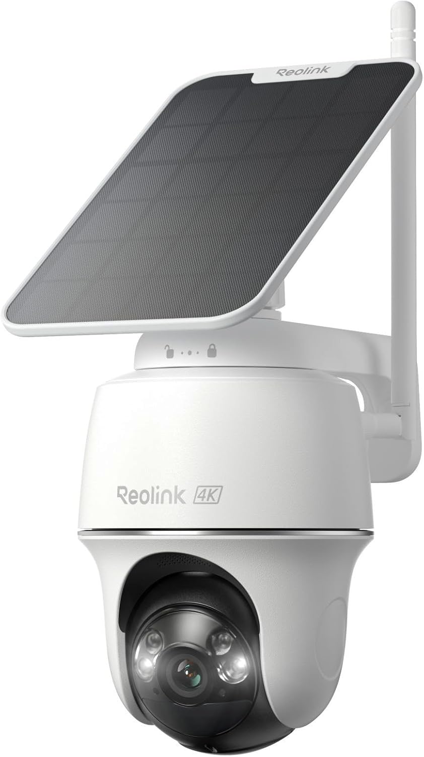 Home Security Cameras No Subscription - Câmera de Segurança Solar 4K para