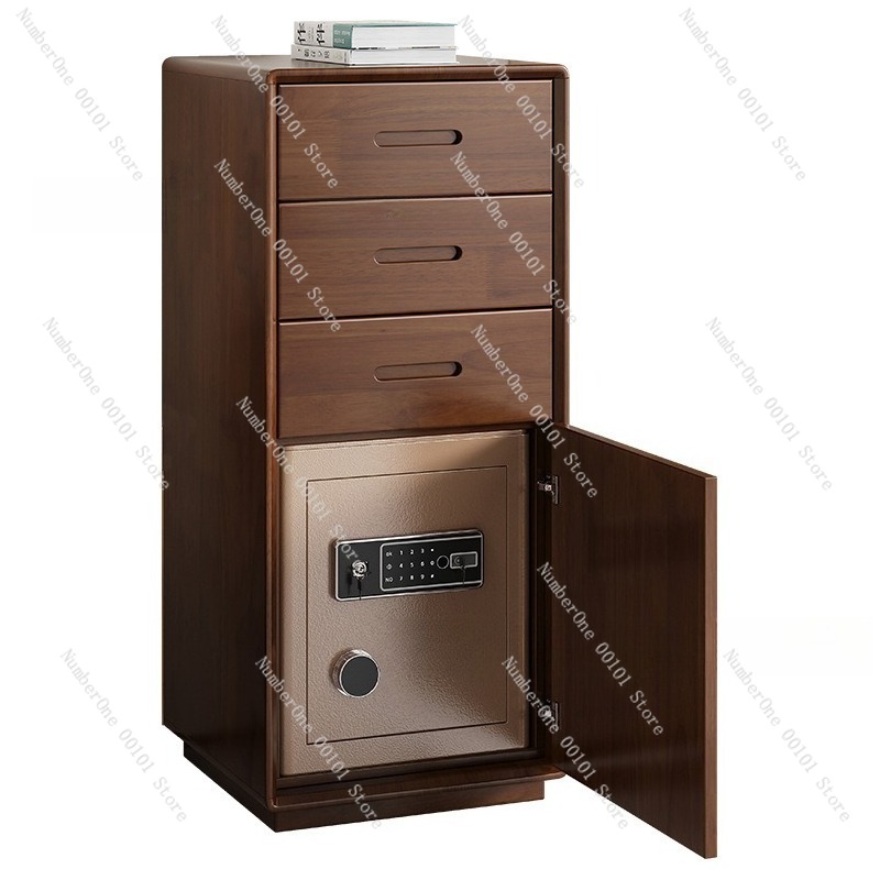 Home Security Units - Armário de Cabeceira Multifuncional em Madeira