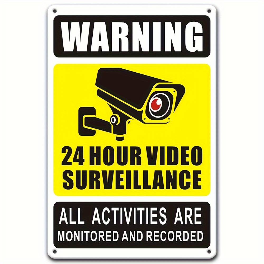 Home Security Upgrades - Sinal de aviso de vigilância por