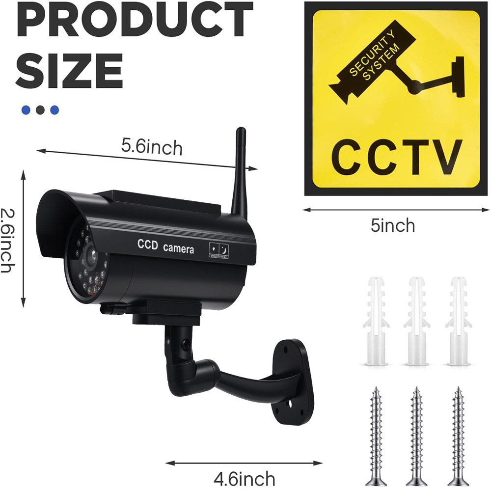 Mini câmera falsa à prova d'ág - Home Yard Security Cameras avaliação e preço