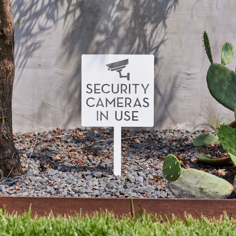 Placa de Aviso para Câmera de  - Home Yard Security Cameras avaliação e preço
