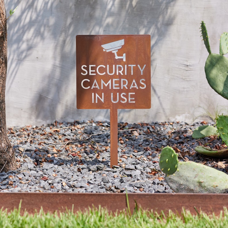 Placa de Aviso para Câmera de  - Home Yard Security Cameras avaliação e preço