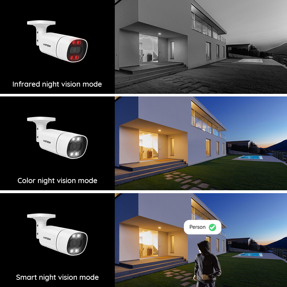 H. view 5mp 8mp 4k câmeras Seg - Ip Camera Outdoor 4K avaliação e preço