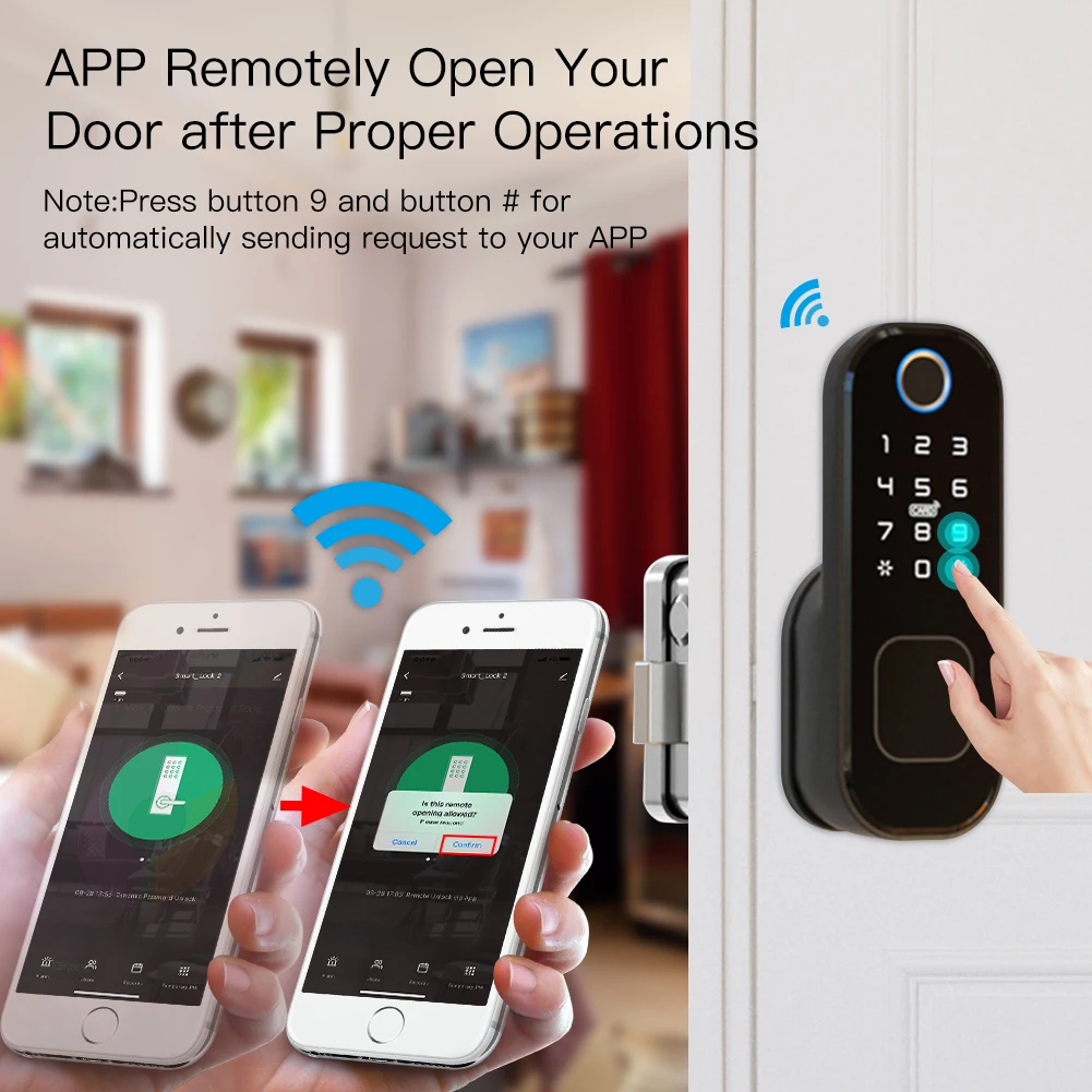 MOES-Smart Digital Door Lock c - Home Security Upgrades avaliação e preço