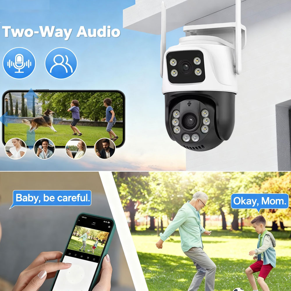 Câmera de Segurança PTZ WiFi 8 - Home Yard Security Cameras avaliação e preço