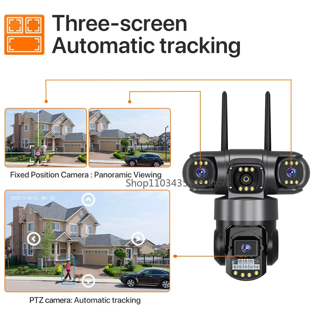 Câmera de Vigilância 4G Wifi c - Home Yard Security Cameras avaliação e preço