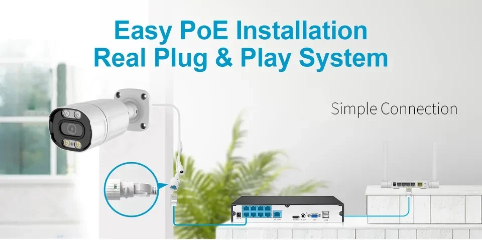 Câmera TSEYE 4K 8MP à Prova d' - Ip Camera Outdoor 4K avaliação e preço