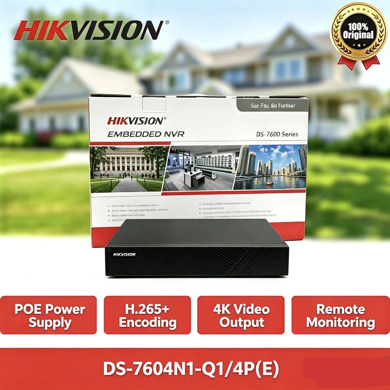 Hikvision DS-7604NI-Q1/4P(E) 4 - Home Security For Windows avaliação e preço