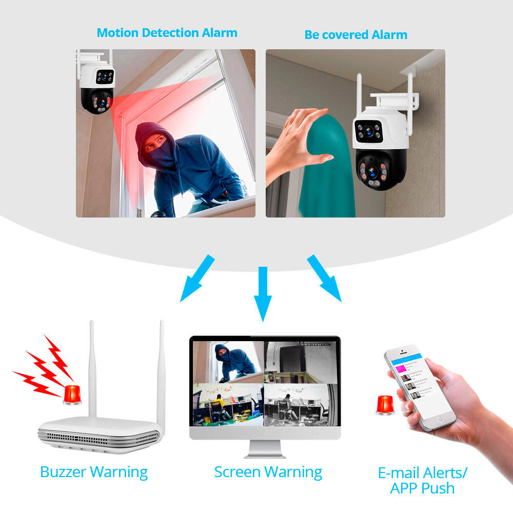 Kerui à prova d'água 6mp hd se - Home Security Upgrades avaliação e preço
