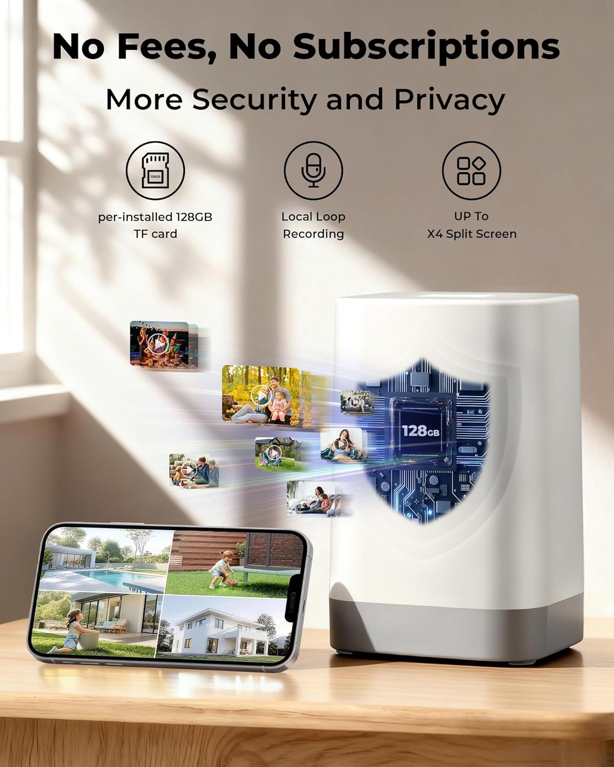 Câmeras de Segurança Externas  - Home Security Cameras No Subscription avaliação e preço
