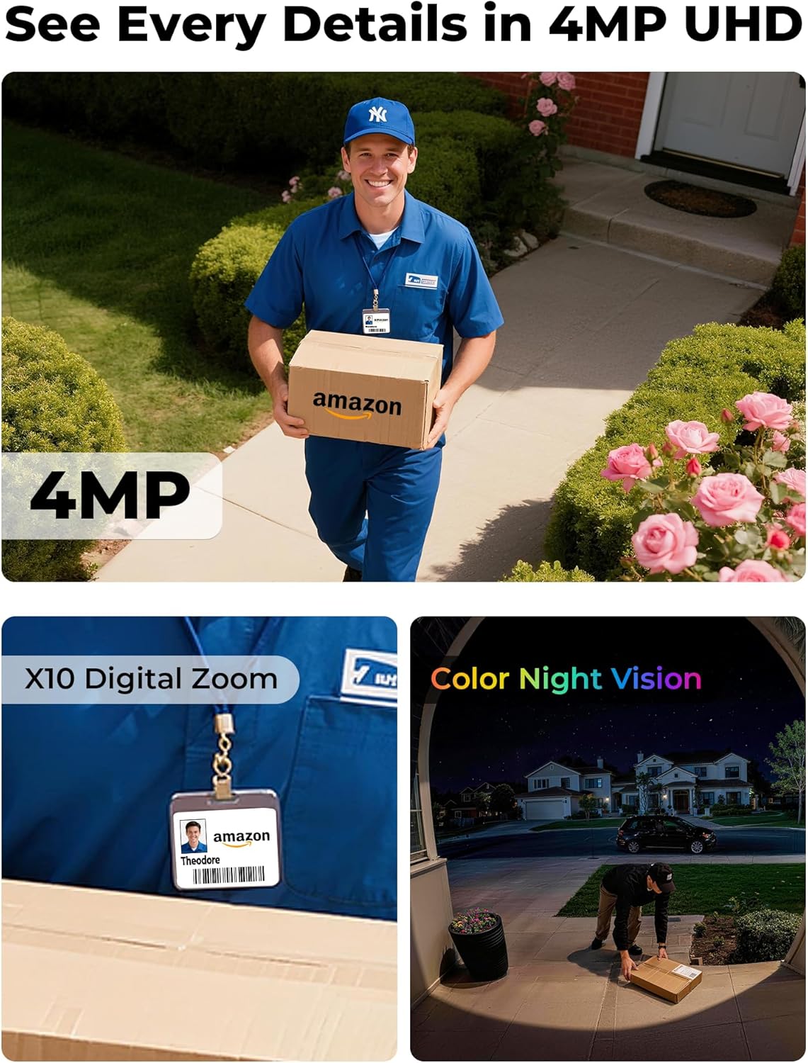 Câmeras de Segurança Externas  - Home Security Cameras No Subscription avaliação e preço