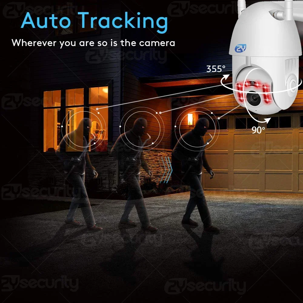 Câmera de segurança PTZ sem fi - Home Yard Security Cameras avaliação e preço