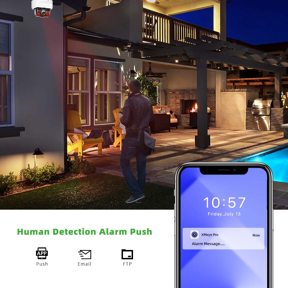 Câmera IP POE C GC PB 4MP, Mic - Home Security Upgrades avaliação e preço