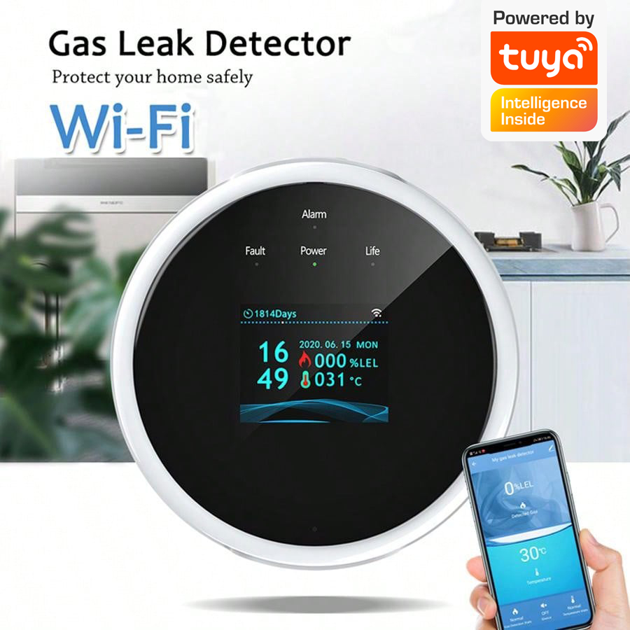 Sensor de Alarme de Gás WiFi 2 - Home Security Upgrades avaliação e preço