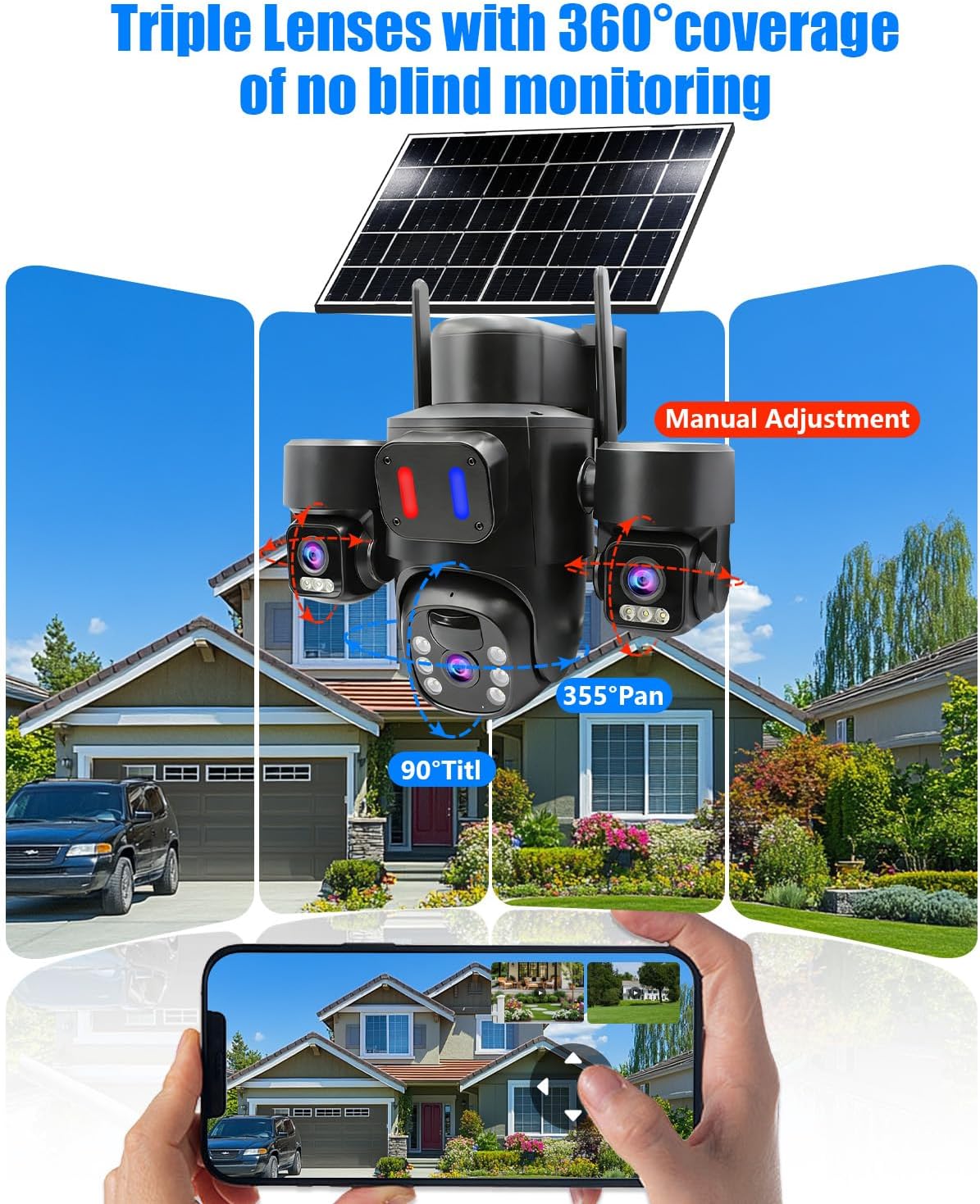 Câmera de Segurança Solar Exte - Home Yard Security Cameras avaliação e preço