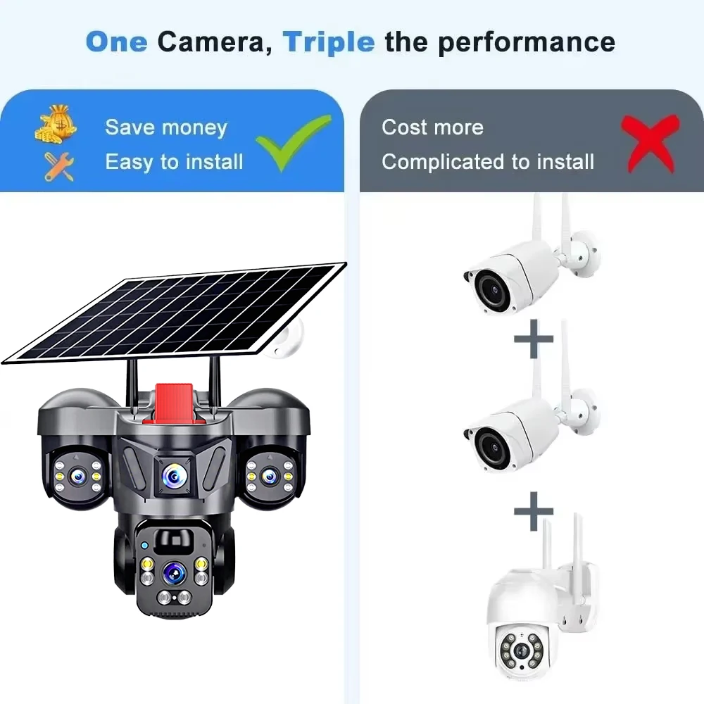 Kerui ao ar livre ptz 6mp 4g s - Home Security Upgrades avaliação e preço