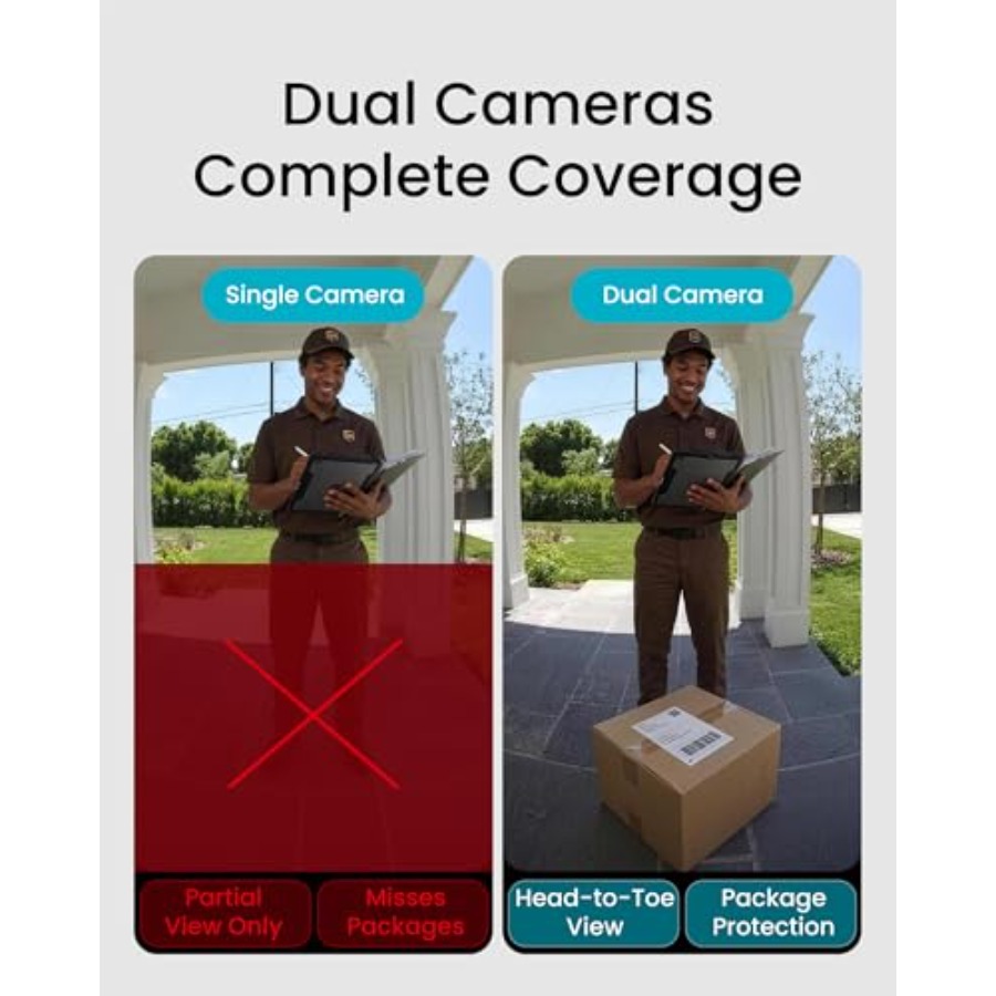 Câmera de campainha sem fio pa - Home Security Cameras No Subscription avaliação e preço